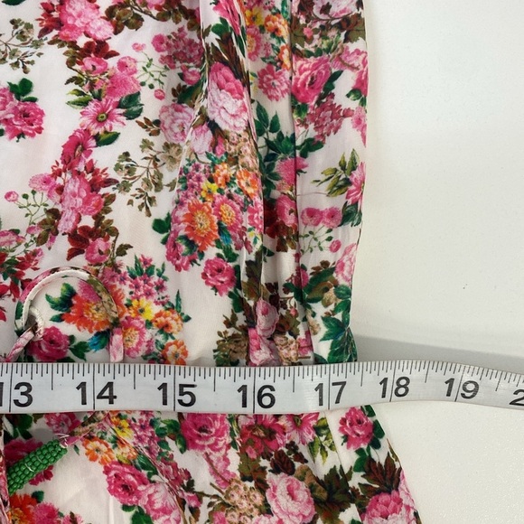 Rococo Sand "Vie" Floral Print Wrap Style Mini Dress Floral Size Medium - Picture 10 of 12